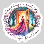 Leaving Reality Entering Fiction 3" Waterproof Sticker
